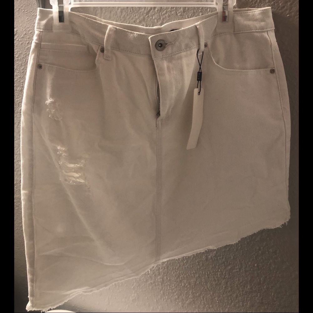 White unique skirt
